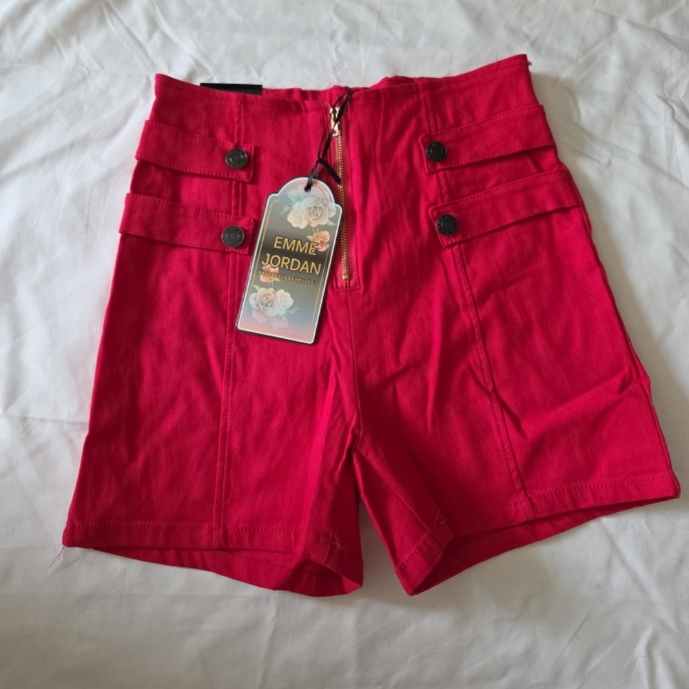 New emme Jordan girls size medium red shorts #WS5